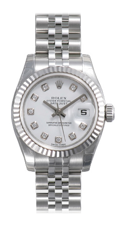 Rolex Lady Datejust Series Ladies 18kt White Gold Automatic Wristwatch 179174-WDJ