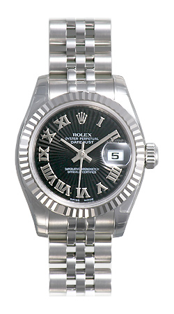Rolex Lady Datejust Series Ladies 18kt White Gold Automatic Wristwatch 179174-BKSKRJ