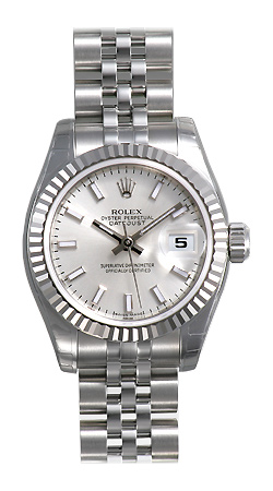 Rolex Lady Datejust Series Ladies 18kt White Gold Automatic Wristwatch 179174-SSJ