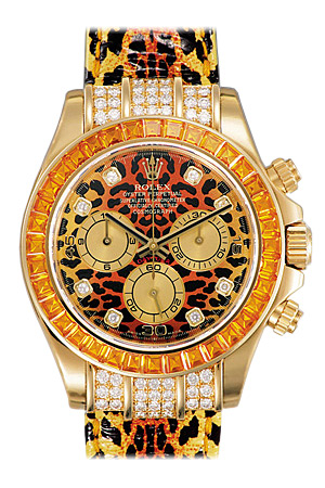 Rolex Daytona Series Chronograph Leopard Automatic Mens Watch 116598-SE