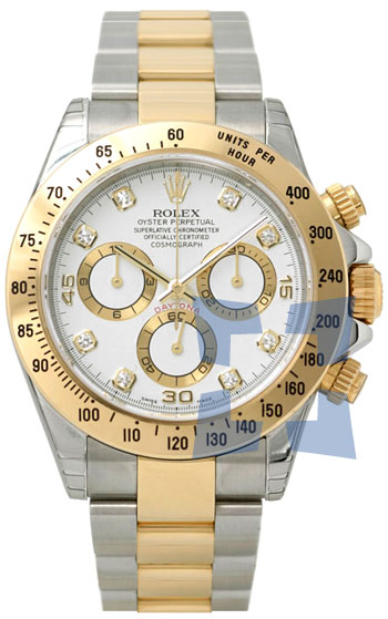 Rolex Daytona Series Stainless Steel and 18k Gold Mens Wristwatch 116523WD