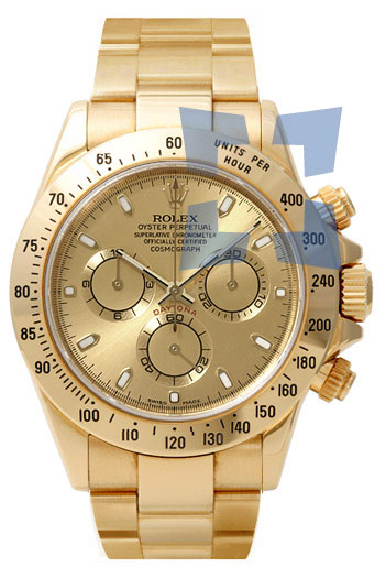 Rolex Daytona Series 18k Yellow Gold Mens Wristwatch 116528CHS