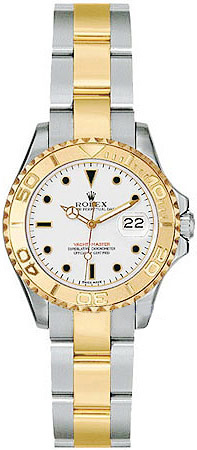 Rolex Yachtmaster Series Elegant Ladies Automatic 18kt Yellow Gold Unidirectional Rotating Wristwatch 169623-WSO
