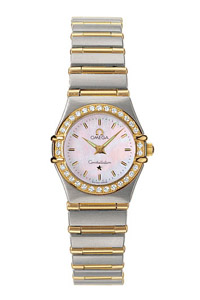 Omega Constellation 18kt Yellow Gold Mini Ladies Diamonds Watches 1267.70.00
