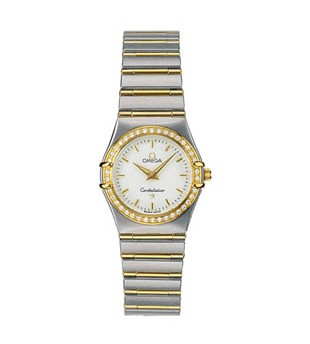 Omega Constellation 18kt Yellow Gold Mini Ladies Diamonds Watches 1277.30.00