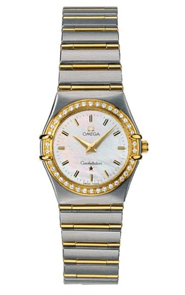 Omega Constellation 18kt Yellow Gold Mini Ladies Diamonds Watches 1277.70.00