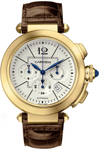 Cartier Pasha Wonderful 18k Yellow Gold Mens Automatic Wristwatch-W3020151