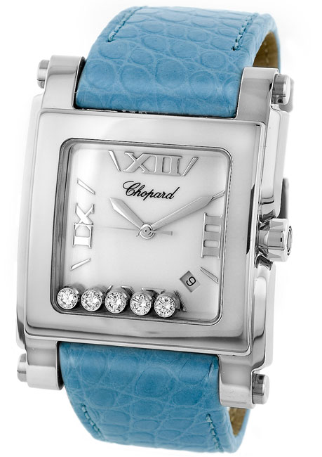 Chopard Happy Sport Series Fashionable Ladies Swiss Quartz Wristwatch 288447 in Blue