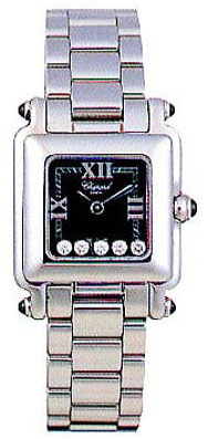 Chopard Happy Sport Series Diamond Steel Mini Ladies Swiss Quartz Wristwatch 278893-23 