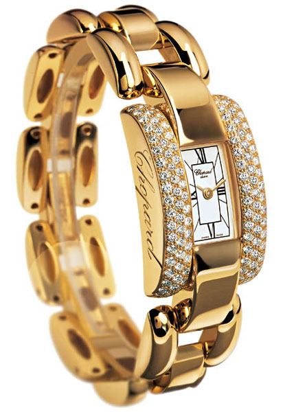 Chopard La Strada Series Diamond 18kt Yellow Gold Ladies Swiss Quartz Watch 416547