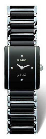 Rado Integral Series Ceramic And Stainless Steel Quartz Ladies Watch R20488712 in Black