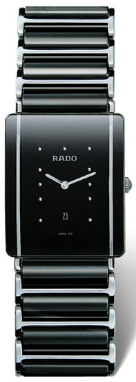Rado Integral Series Scratch Resistant Black Ceramic Mens Watch R20484162