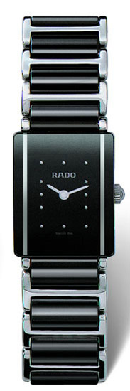 Rado Integral Series Scratch Resistant Ceramic Quartz Ladies Watch R20488162 in Black