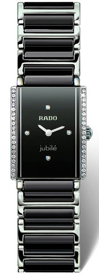 Rado Integral Series Black Ceramic Quartz Ladies Watch R20430712 