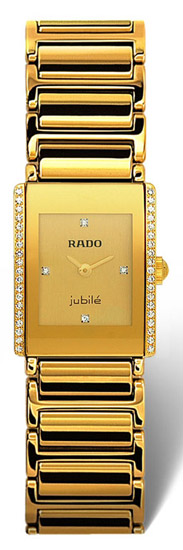 Rado Integral Series Midsize Quartz Unisex Watch R20338742 in Gold