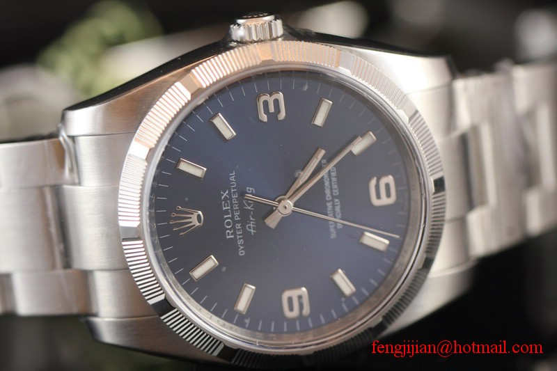 Rolex Steel Air-King Watch 114210-70190