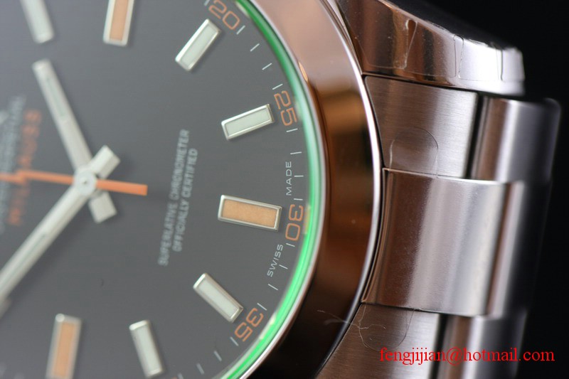 Rolex Green Crystal Milgauss Watch 116400GV-72400