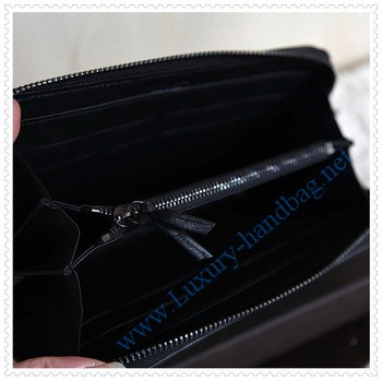 Bottega Venetal Lambskin Leather wallet black