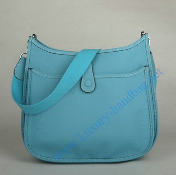 Hermes Evelyne Bag Blue 1032
