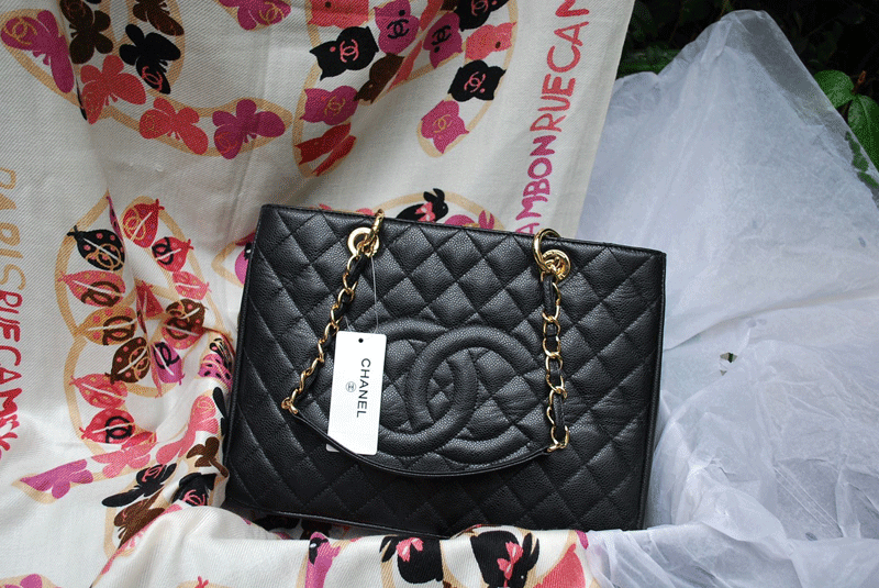 Chanel 2011 GST Caviar Leather Handbag 36092 Black