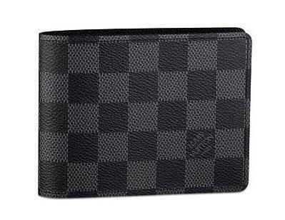 Louis Vuitton Damier Canvas Multiple Wallet N60895 Black