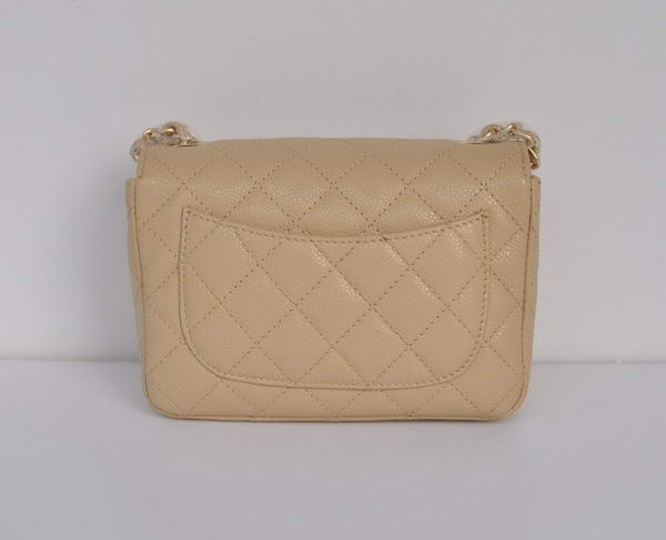 Chanel 2.55 mini Flap Bag 1115 Beige Sheepskin Golden Hardware