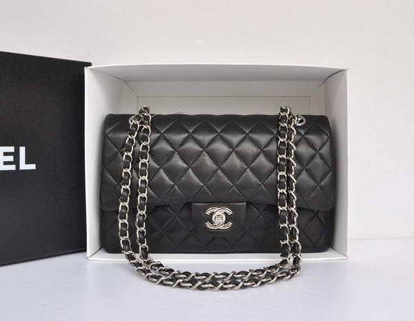 Chanel A1112 2.55 Series Flap Bag Original Leather Black