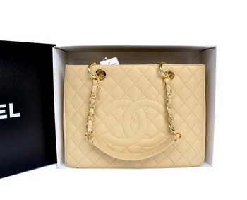 Chanel A50995 Original Caviar Leather Shoulder Bag Apricot