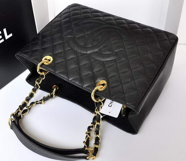 Chanel A50995 Original Caviar Leather Shoulder Bag Black