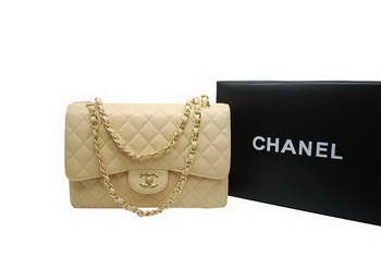 Chanel Jumbo Double Flaps Bag Apricot Original Caviar Leather A36097 Gold