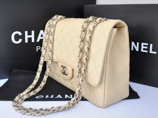 Chanel Original Caviar Leather Flap Bag A28600 Apricot