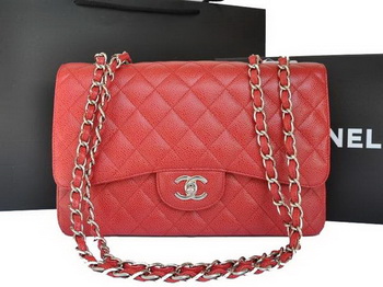Chanel Original Caviar Leather Flap Bag A28600 Red