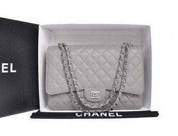 Chanel Original Caviar Leather Jumbo Flap Bag A47600 Grey