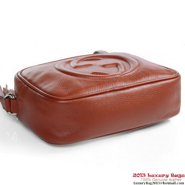 Gucci 308364 Soho Brown Leather Disco Bag