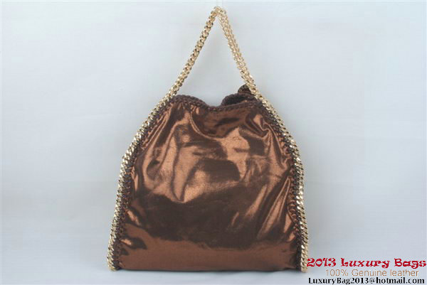 Stella McCartney Falabella PVC Fold Over Tote Bag 809 Bronze
