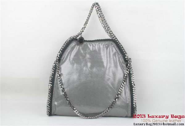 Stella McCartney Falabella PVC Fold Over Tote Bag 809 Silver