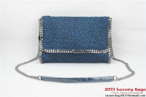 Stella McCartney Falabella Leopard PVC Cross Body Bag 822 Blue