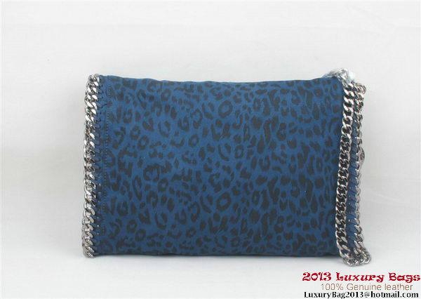 Stella McCartney Falabella Leopard PVC Cross Body Bag 822 Blue