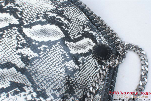 Stella McCartney Falabella Snake PVC Fold Over Tote Bag 811 Grey