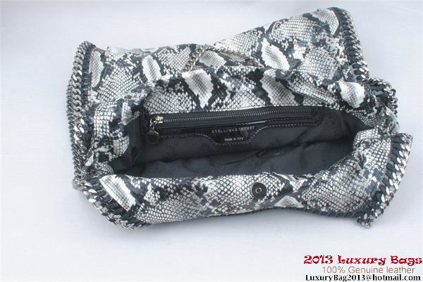 Stella McCartney Falabella Snake PVC Fold Over Tote Bag 811 Grey