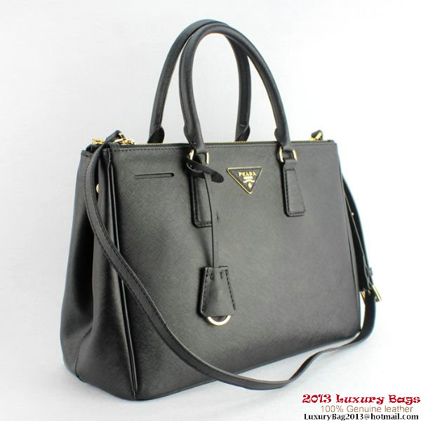 2013 Prada Saffiano Calf Leather Tote Bag 2274 Black