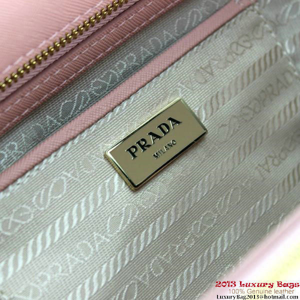 2013 Prada Saffiano Calf Leather Tote Bag 2274 Pink