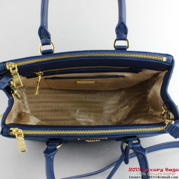 2013 Prada Saffiano Tote Bag 1801 Blue
