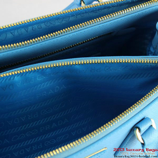 2013 Prada Saffiano Tote Bag 1801 SkyBlue