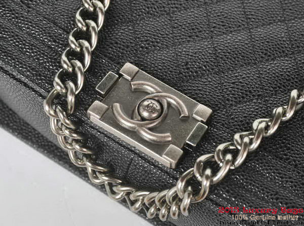 Boy Chanel Flap Shoulder Bag Classic Cannage Patterns A67086 Black
