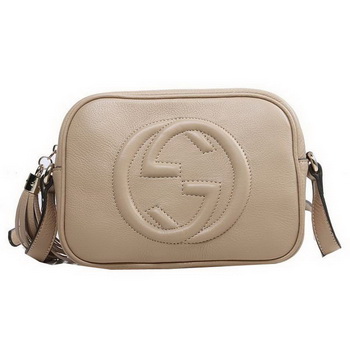 Gucci Soho Disco Bag Ostrich Leather 308364 Light Brown