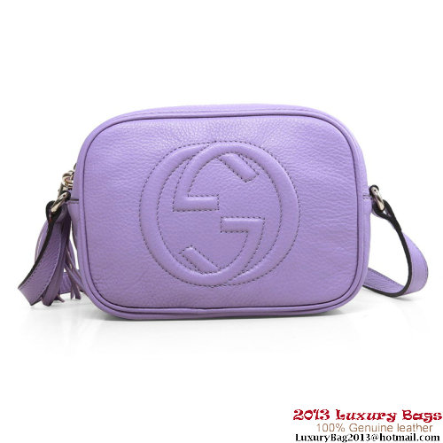 Gucci Soho Calfskin Leather Disco Bag 308364 Lavender