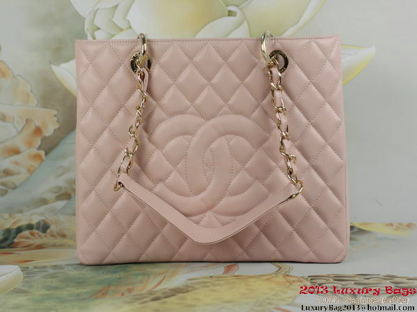 Replica Chanel A50995 Pink Original Cannage Leather Shoulder Bag Gold