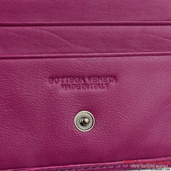 Bottega Veneta Intrecciato Light Calf Card Case BV188 Purple