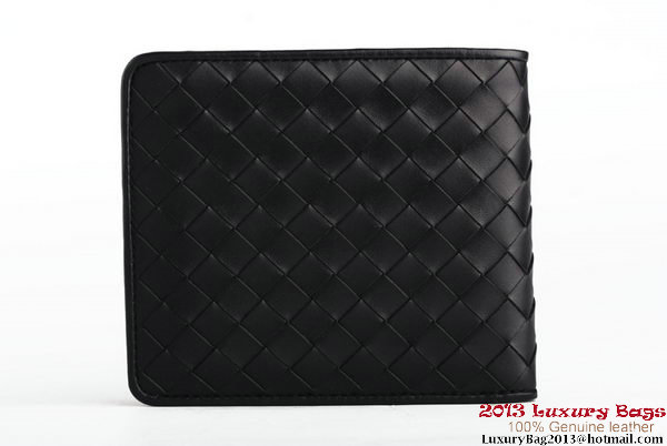 Bottega Veneta Intrecciato Nappa Leather Wallet BV1566 Black